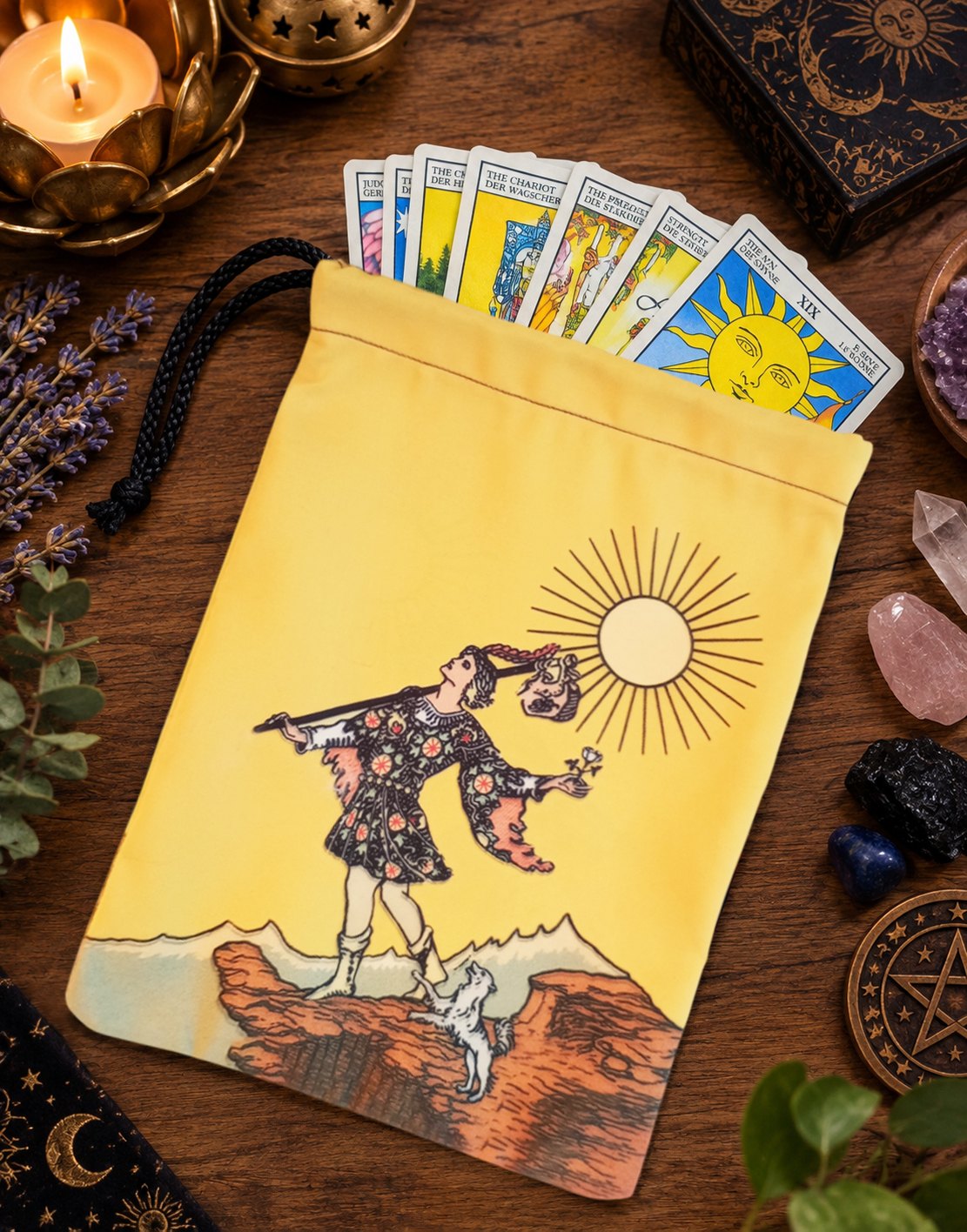 Bolsa porta mazo de tarot Carta Tarot El Loco