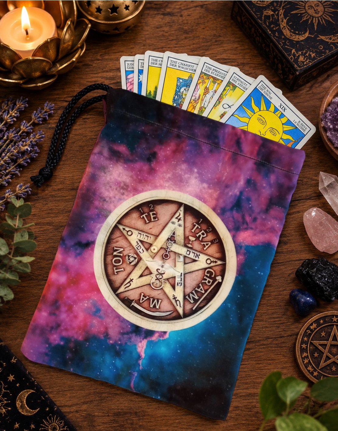 Bolsa porta mazo de tarot Tetragrámaton