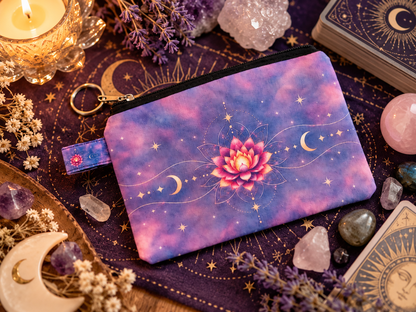 Estuche para Tarot y Oráculos – Flor de Loto